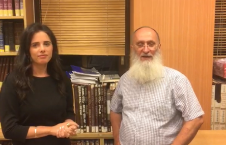 הרב אורי שרקי במפגש עם יו״ר ימינה איילת שקד: ״ימינה- הנציג האמיתי של הרוח הישראלית"